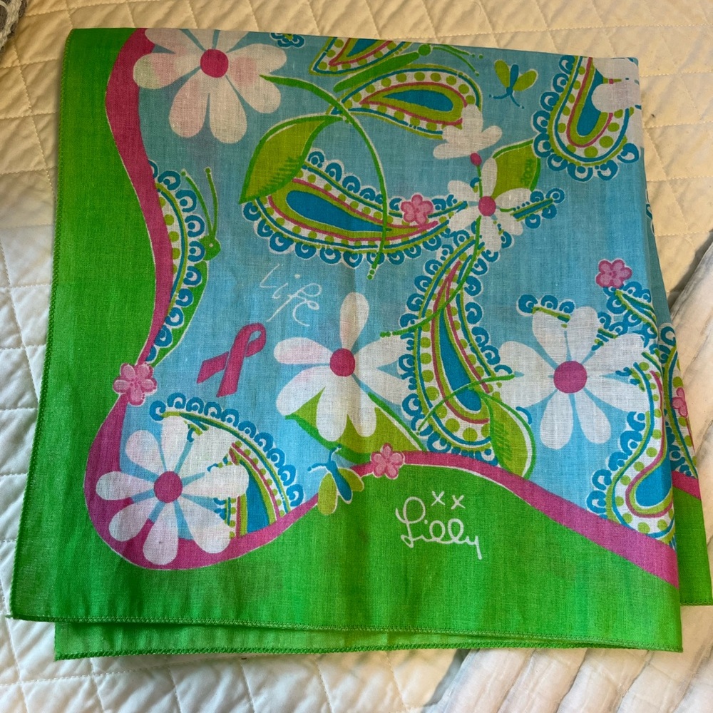 Lilly Pulitzer for FORD and Breast Cancer Awareness Bandana
